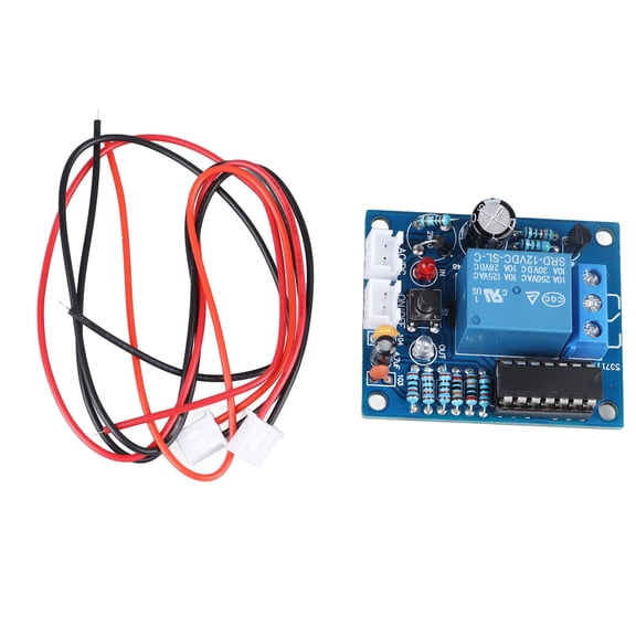 YAHHU XH-M127 1 Button Switch Control Board High Performance Reset Self Locking Button Power Supply Switch Module for Home DIY Electronics (5.9 inches / 15 cm, 0.9 oz / 26 g)