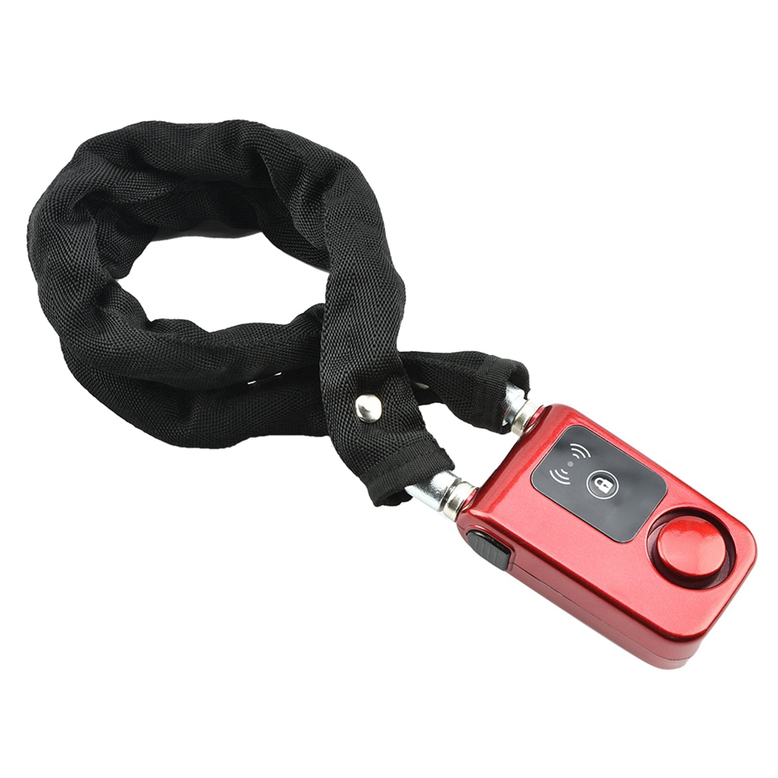YAHHU Y797G Waterproof Smart Bluetooth Bicycle Chain Lock - Anti Theft Smartphone App Control Electronic Keyless Entry Bike Security System, Red (9.45 inches / 24 cm)
