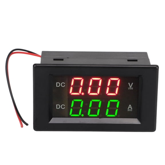 YAHHU YB4835VA Digital Voltmeter Ammeter DC 600V 100A Decimal Point Automatic Shift Dual Display Current Voltmeter For Automotive Car Motorcycle Boat Precision Voltage Testing Tool