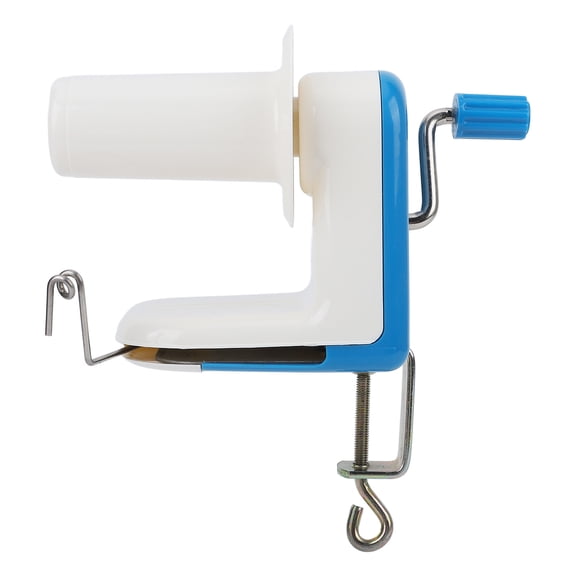 YAHHU Yarn Ball Winder Blue Fast Hand Operated Lightweight Compact Detachable Design Plastic Wool Winder for Household