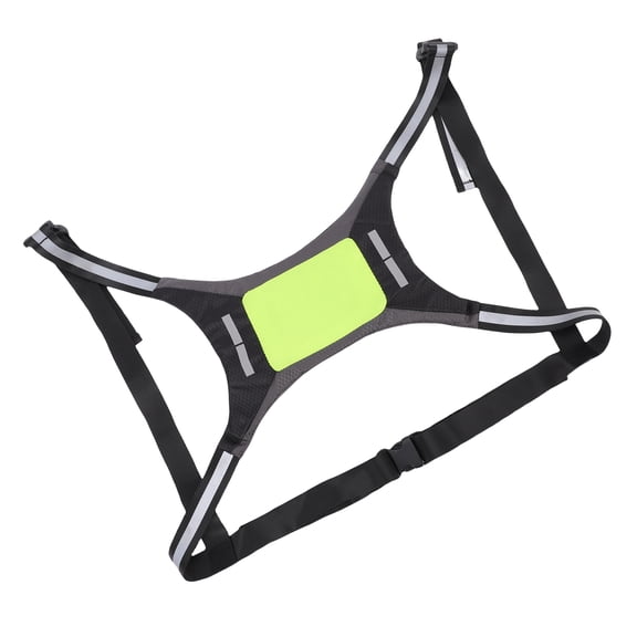 YAHHU Yellow LED Running Reflective Vest 48 LEDs USB Rechargeable High Visibility Safety Gear for Men Women Night Cycling Jogging Walking Dog Motorcycle Adjustable Fit One Size Fits All
