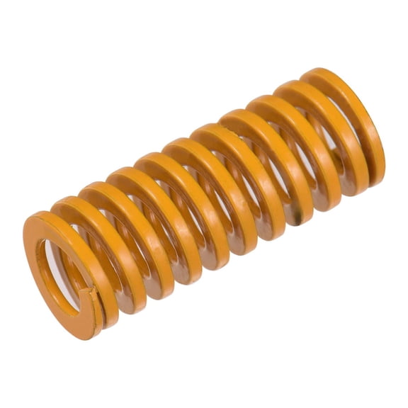 YAHHU Yellow Mould Springs Heated Bed Compression Die Spring 10mm OD 25mm (1.0in) Length Compatible with Creality CR-7 CR-10 S4 S5 Extruder Bed Leveling 10pcs