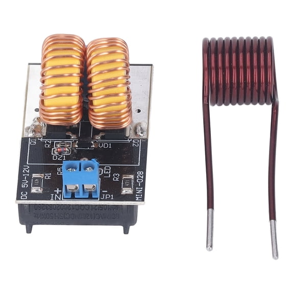 YAHHU ZVS Low Voltage Heating Module DC 5V to 12V 120W Induction Heater Driver Board for Melting Gold Silver Copper Aluminum, Electronic Component Printed Circuit Boards Kit (3.94 inches / 10 cm)