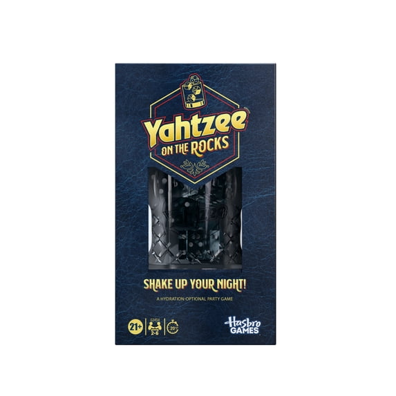 Yahtzee On the Rocks Dice Game, Adult Party Games for Ages 21+, 2-6 Players, 20 Mins