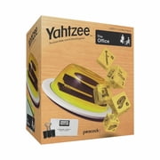 YAHTZEE The Office Edition, Exclusive Stapler-in-Jello Dice Cup, Roll Your Way to Victory Dunder Mifflin Style, Classic Party Game for Fans, Adults & Families, Official Merchandise & Collectible