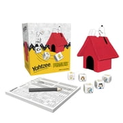 YAHTZEE: Peanuts Edition, Exclusive Snoopy?s Doghouse Cup, Roll The Dice with Charlie Brown, Woodstock & The Peanuts Gang, Dice Rolling Game with a Fun Twist, Officially Licensed Peanuts Collectible