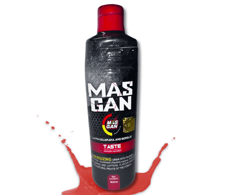 YAHVE + GAN - Energy Drink with Guarana and Borojo, Red Fruit Flavor, 16.9 Oz - Masgan