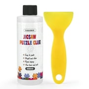 YAKAMOZ Jigsaw Puzzle Glue 200ML with Applicator for Adults Children Clear Water-Soluble Aged 10+