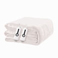thumbnail image 1 of YAKEE Electric Heated Blanket 90"x100" King Size with Dual Control, 4 Heat Levels, 10-Hour Auto-off, Soft Coral Fleece, Overheat Protection, White, 1 of 8