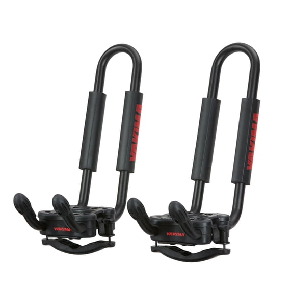 YAKIMA JayHook J-Cradle Rooftop Kayak Mount, Padded Roof Rack w/ Tie Downs