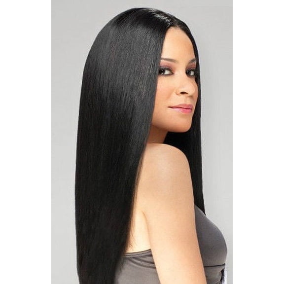 YAKY STRAIGHT 12'' 14" 16" 18" - SHAKE N GO EQUAL SYNTHETIC HAIR WEAVE EXTENSION [4 MEDIUM BROWN; 12"]