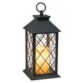 YAKii 13" Decorative Candle Lantern with LED Flameless Candle and Timer