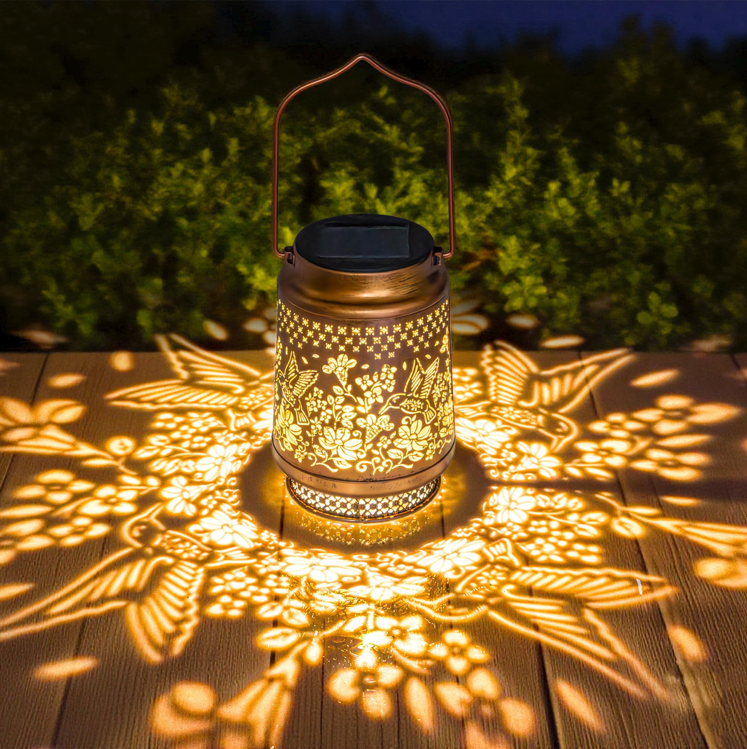 Solar Hummingbird Lantern – Outdoor Waterproof Hanging Garden Light, Fairy Decoration & Gift For Mom