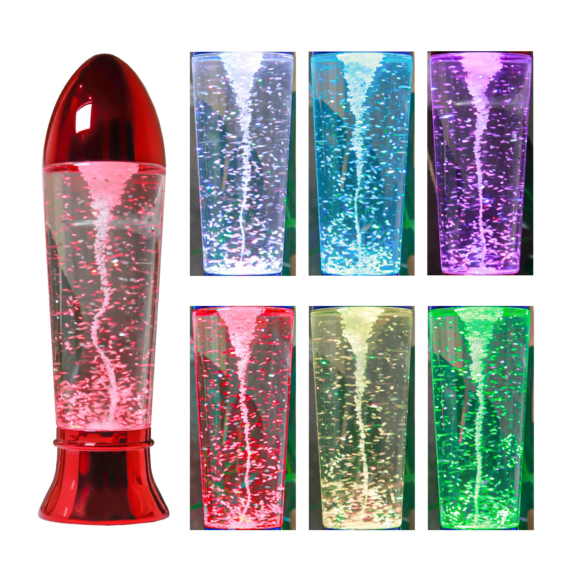 "YAKii 10.5"" Tornado Lamp, LED Color Changing, Kid Safe Science Toy