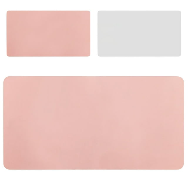 YALFJV Desk Pad Protector Mat Dual Side PU Leather Desk Mat Large