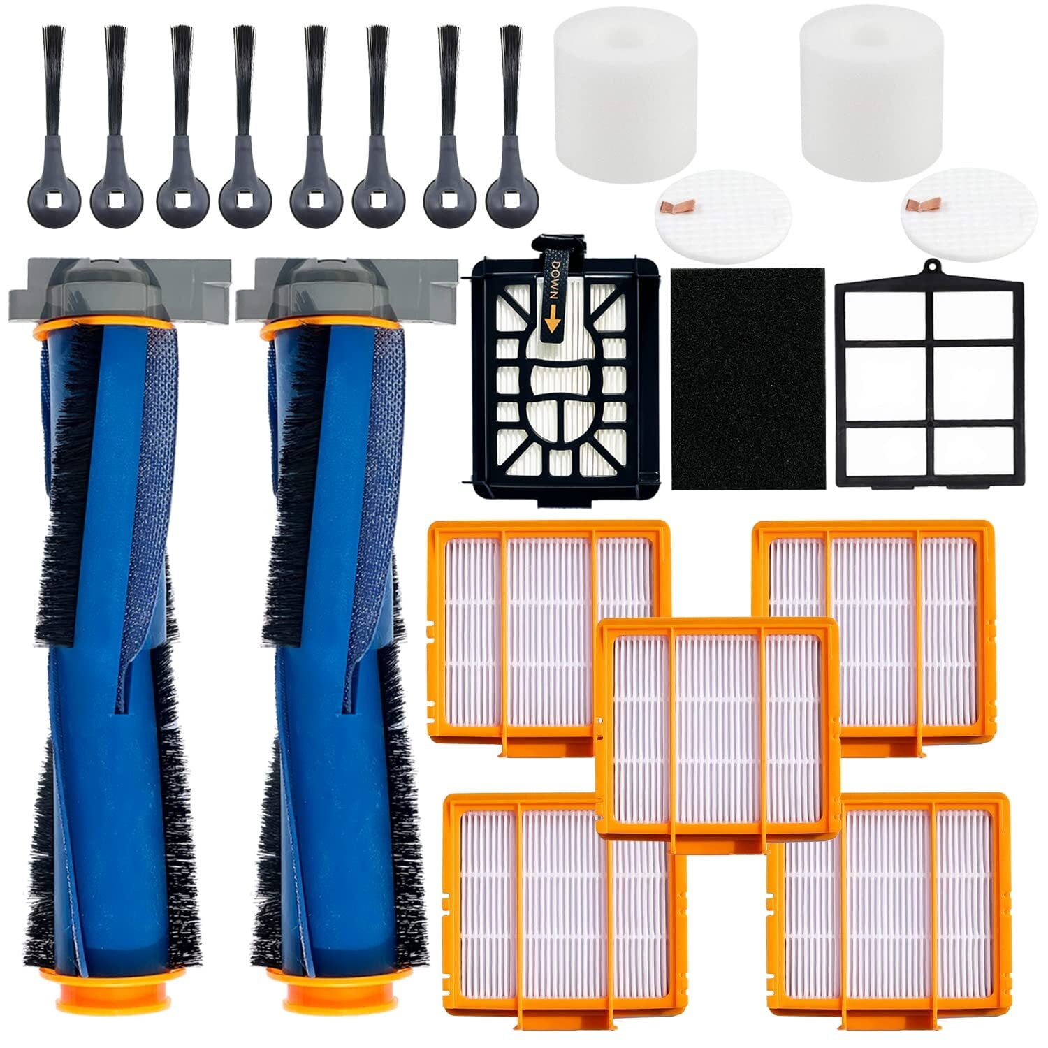 6-Pack Replacement Mop Pads For Shark Robot Vacuums - Washable Microfiber Vacmop Refills