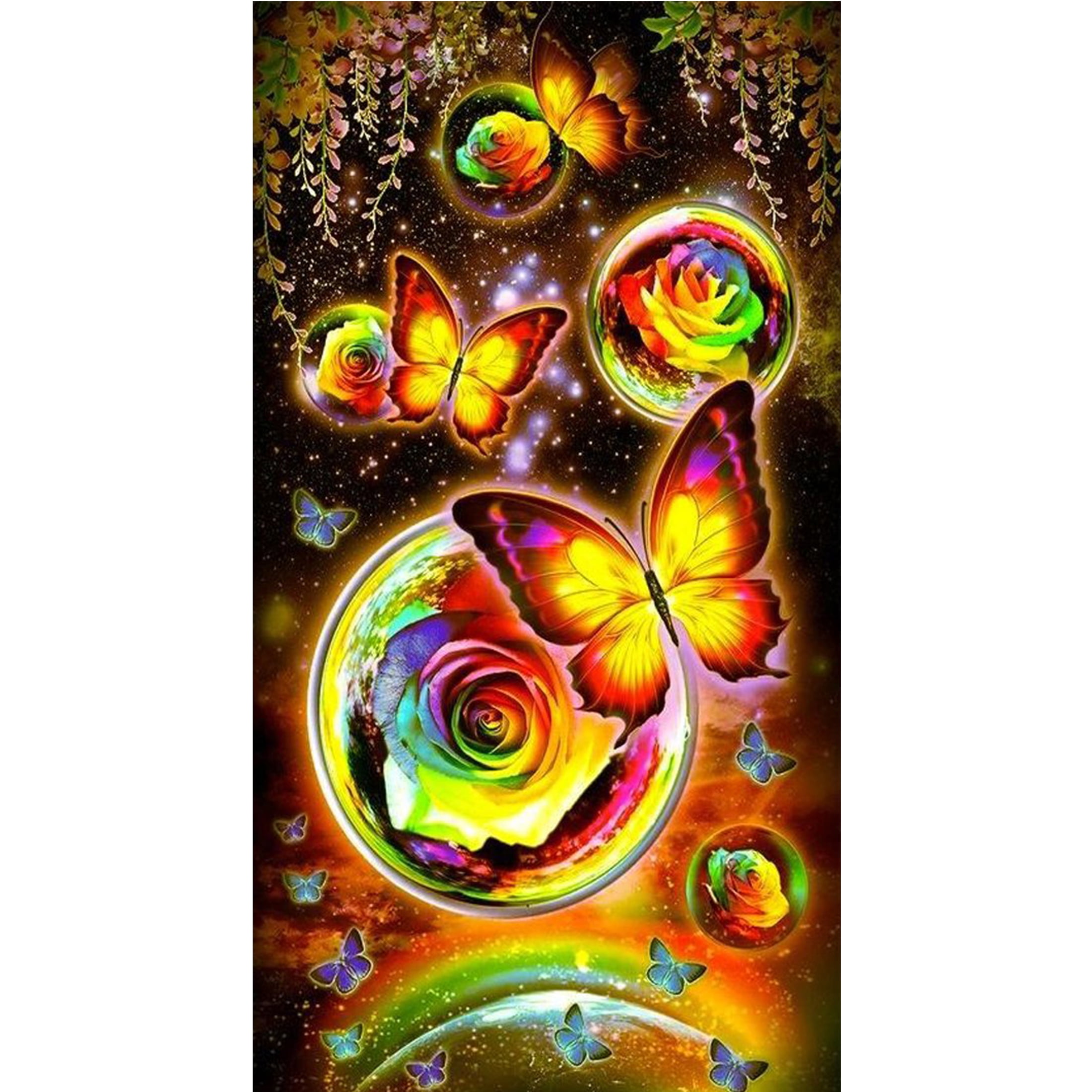YALKIN 5D Large Diamond Painting Kits for Adults (35.4x11.8inch) DIY Forest Full Round Drill Cross Stitch for Home Wall Decor, Size: 35.4 x 11.8