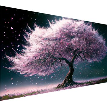 YALKIN 5D Diamond Painting Kit - Four Seasons Tree Full Drill, 40x70cm DIY Art For Adults, Home Decor