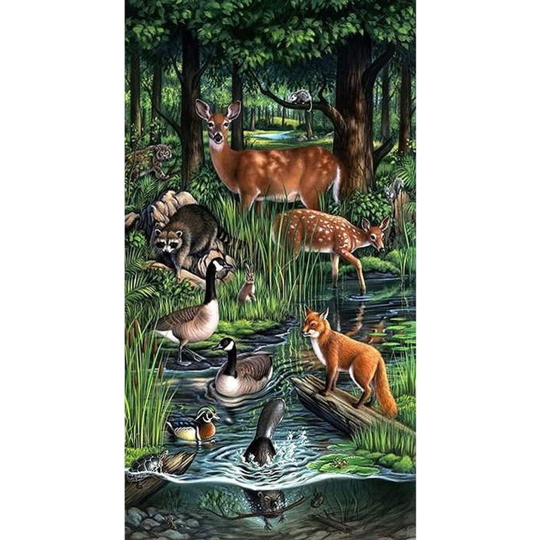 YALKIN 5D Diamond Painting Kits for Adults DIY Large Animal Full Round  Drill (27.56 x 15.7 inch) Embroidery Pictures Arts Paint by Number Kits  Diamond Dotz Painting for Home Wall Decor 