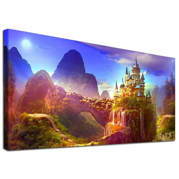 YALKIN 5D Diamond Painting Kits for Adults DIY Large Full Round Drill (70x40cm / 27.56 x 15.7 inch) Embroidery Pictures Arts Painting for Home Wall Decor