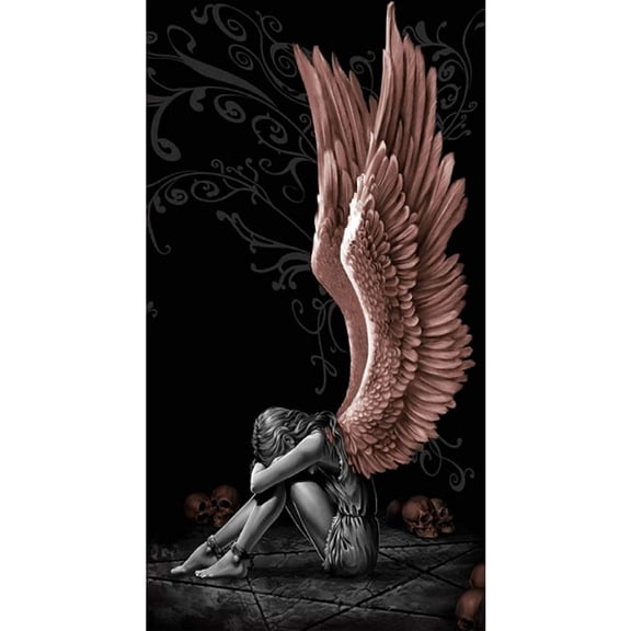 YALKIN 5D Diamond Painting Kits for Adults DIY Lost Angel Full Round Drill (27.56 x 15.7 inch) Embroidery Pictures Arts Painting for Home Wall Decor