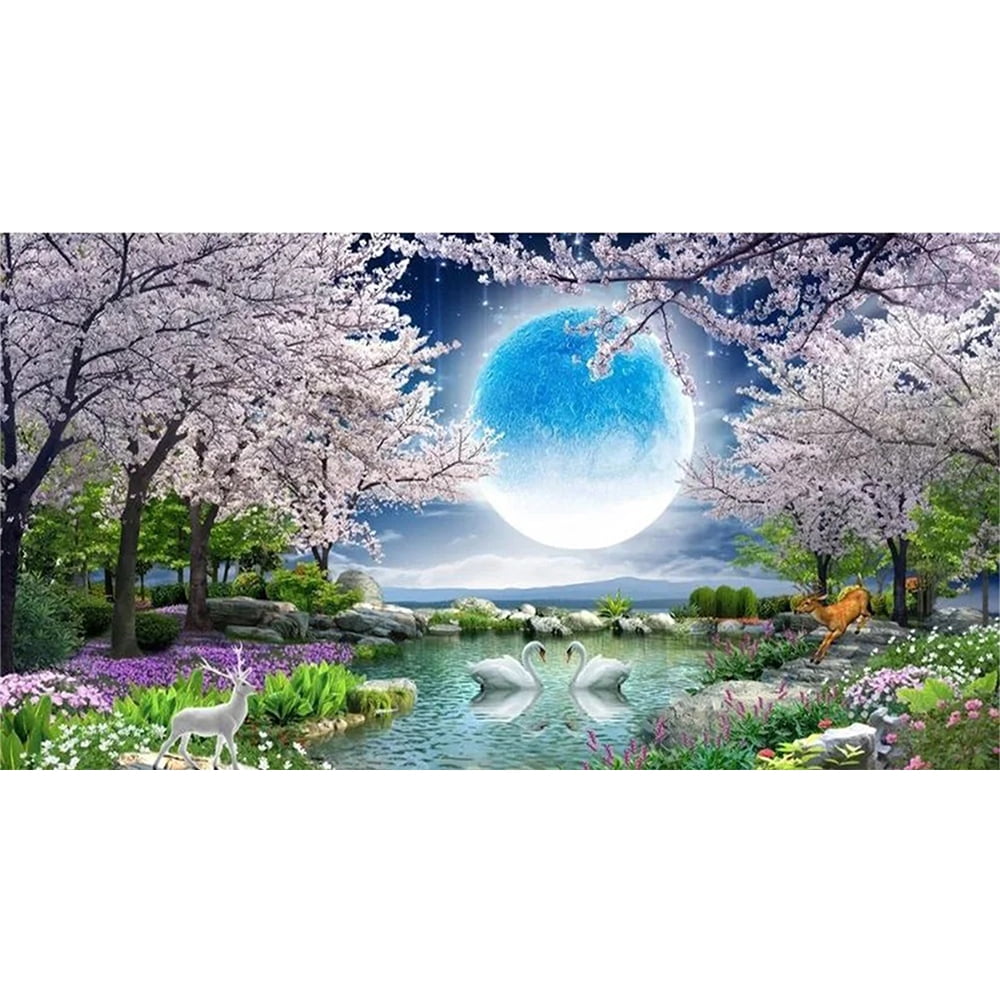 Yalkin D Large Diamond Painting Kits For Adults X Inch Moon