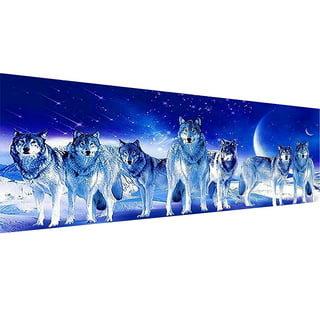 Yomiie 5D Diamond Painting Kits Wolf Dream Catcher for Adult Kids