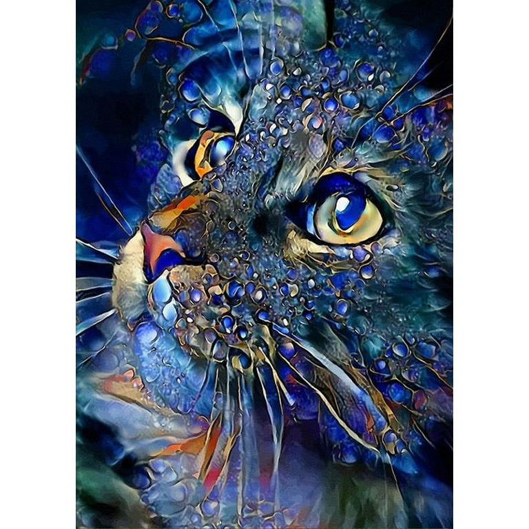 YALKIN Cat 5D Diamond Painting Kits for Adults Kids Beginners DIY Full  Round Drill Embroidery Pictures Paint by Diamonds Kits for Home Wall Decor