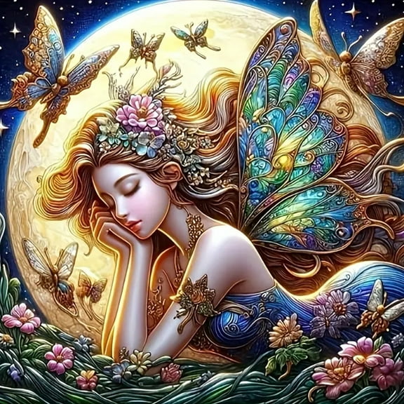 YALKIN Diamond Art Kits for Unisex Adults, Full Round Diamond Painting for Home Wall Decor