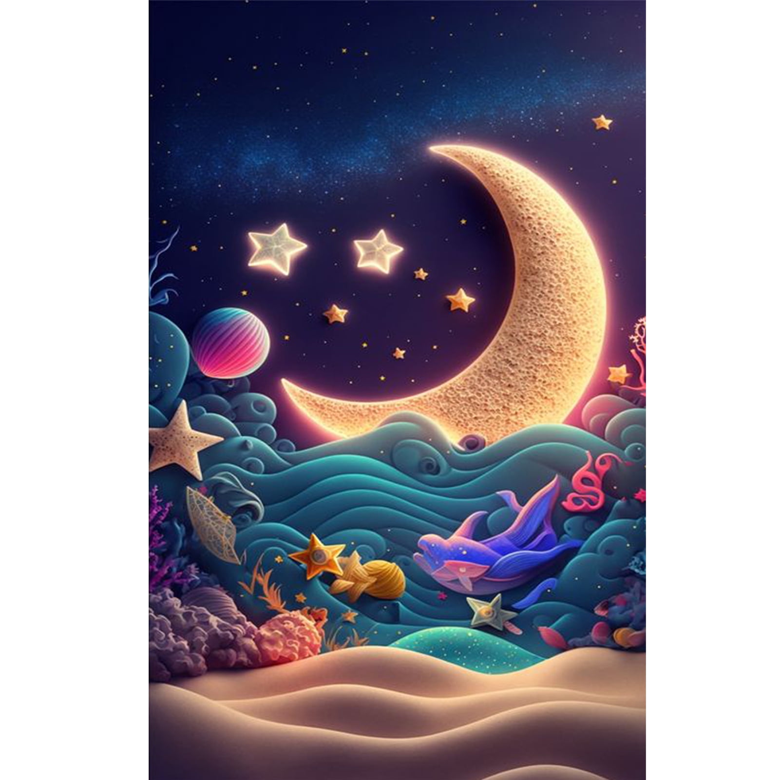 YALKIN Diamond Painting Kits for Adults(23.6 x 15.7 inch), DIY Large 5D