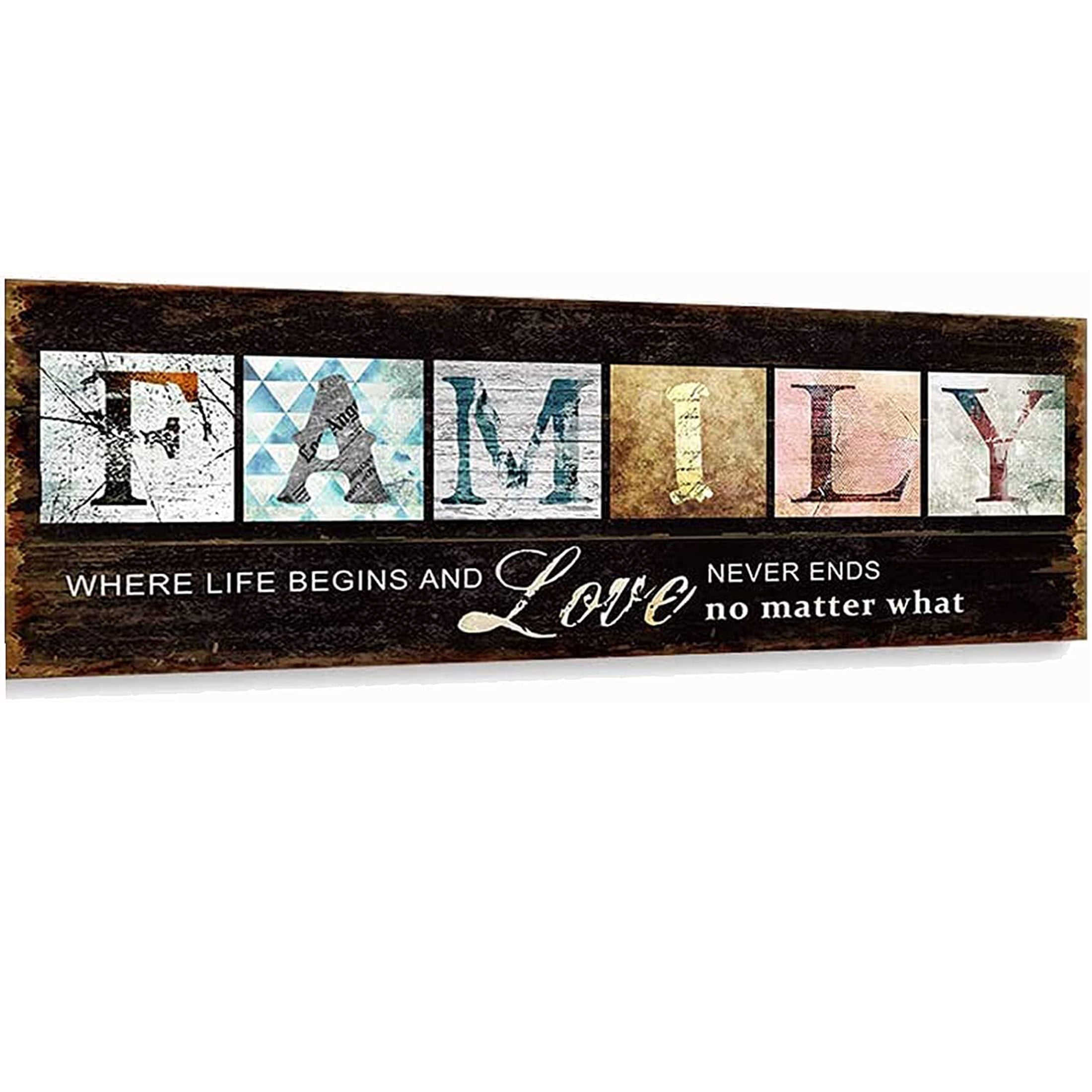 YALKIN Family Large Diamond Painting Kits for Adults (31.5x11.8inches),  Saying with Full Round Drill Wall Décor Relief 