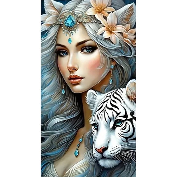 YALKIN Full Round Large Diamond Painting Kits for Unisex Adults Beginners with Full Accessories,40X70cm???Easy Read Symbols