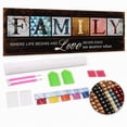 thumbnail image 1 of YALKIN Full Square Diamond Painting Kits for Adults(31.5x11.8inches) Family Art Full Drill Embroidery Pictures, Wall Décor Stress and Anxiety Relief, Family Diamond Art Unisex, 1 of 8