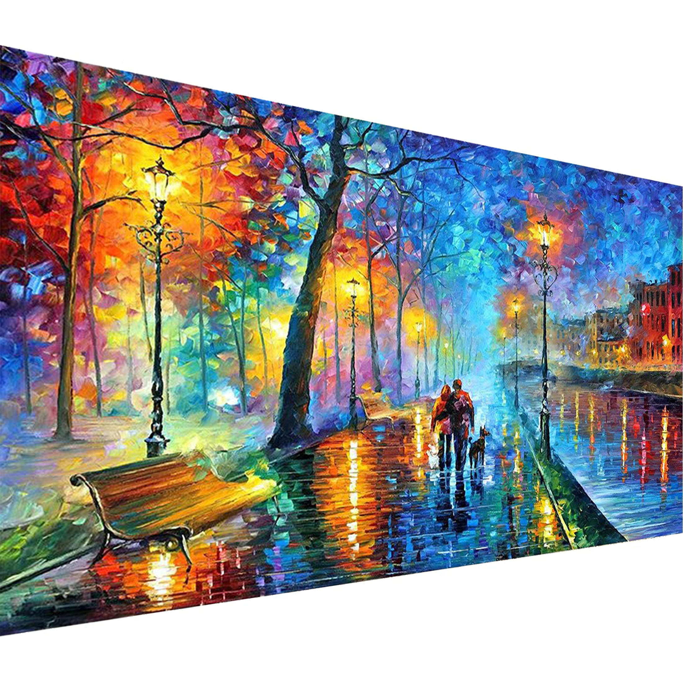YALKIN Large Diamond Painting Kits for Adults(31.5 x 15.7 inch), DIY 5D  Diamond Painting Oil Street Paint by Number with Gem Art Drill Dotz for  Kids