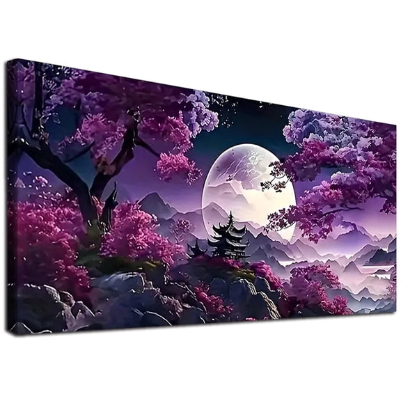 YALKIN Large Diamond Painting Kits for Beginner Adults, 5D Diamond Art Full Round Drill for Home Wall Decor,28x16in