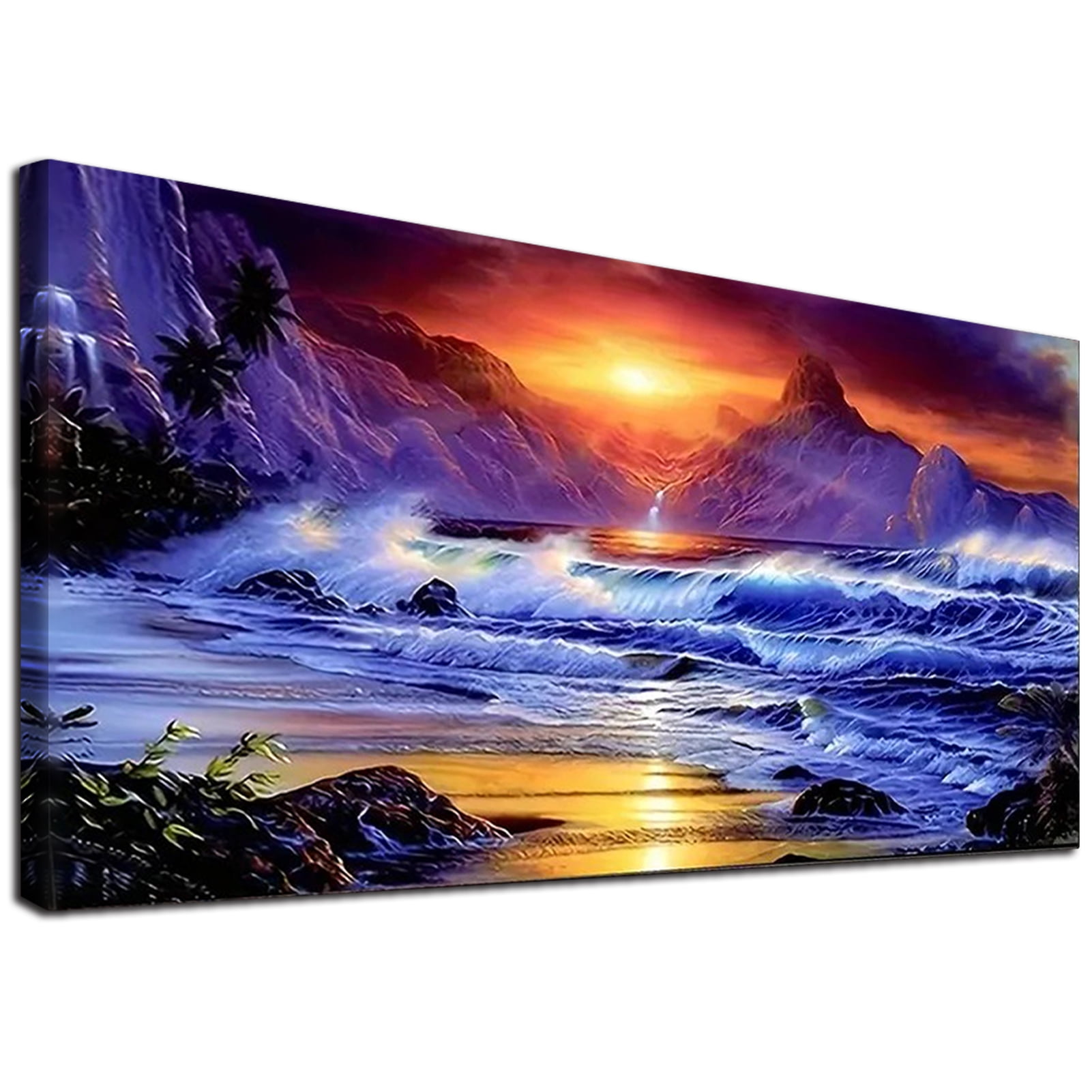 Kit Peinture Diamant 5D YALKIN Grand Format 70x40cm - Yak Vache Broderie Point De Croix DIY