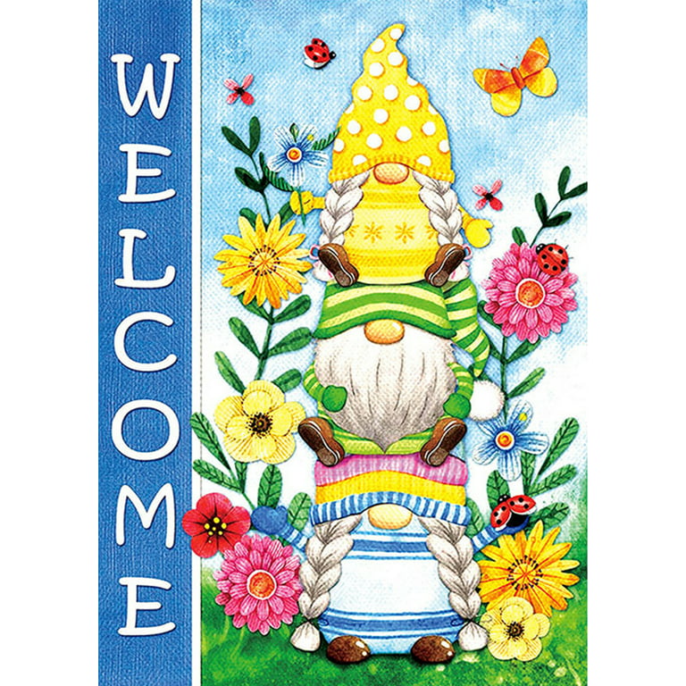 YALKIN Welcome Gnome 5D Diamond Painting Kits for Adults Kids Beginners DIY  Full Round Drill Embroidery Pictures Paint by Diamonds Kits for Home Wall  Decor 
