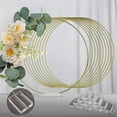 thumbnail image 1 of YALLOVE 10-Piece 12-Inch Floral Hoop Table Centerpiece with Crystal Clear Acrylic Base, 1 of 7
