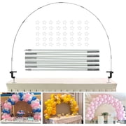 YALLOVE Tabletop Balloon Arch Frame, Adjustable Balloons Arch Stand for Tables with 40 Clips, Idel for All Party