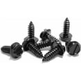 thumbnail image 1 of YALOK Anti Theft License Plate Screws Kits- Rustproof Stainless Steel Car Tag Plate Mounting Hardware, M6 (1/4") Tamper Proof Fastener Nut, Caps Cover for Front Rear Frame Holder Mounting（Black-Set1）, 1 of 10