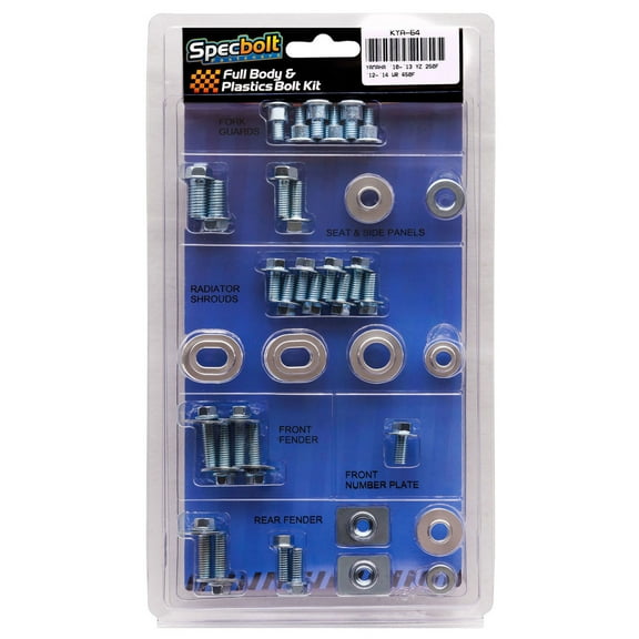 YAMAHA 10-13 YZ250F / 12-14 WR450F FULL BODY PLASTICS BOLT KIT