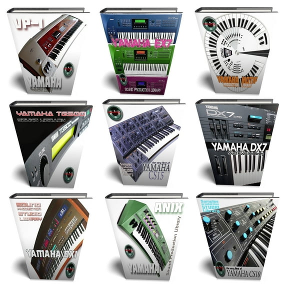 YAMAHA Analog vs Digital MEGA Bundle - 9 Large original WAVE Samples/Loops Libraries. Download only!