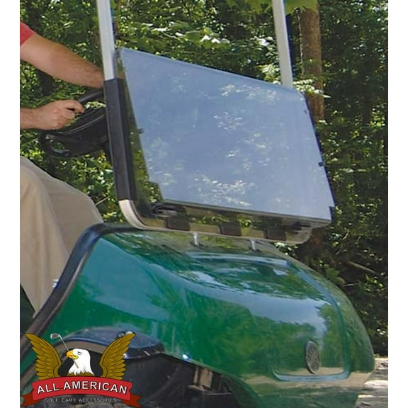 YAMAHA G2/G9 Golf Cart ALL AMERICAN Folding Flip Windshield-Tinted/Clear