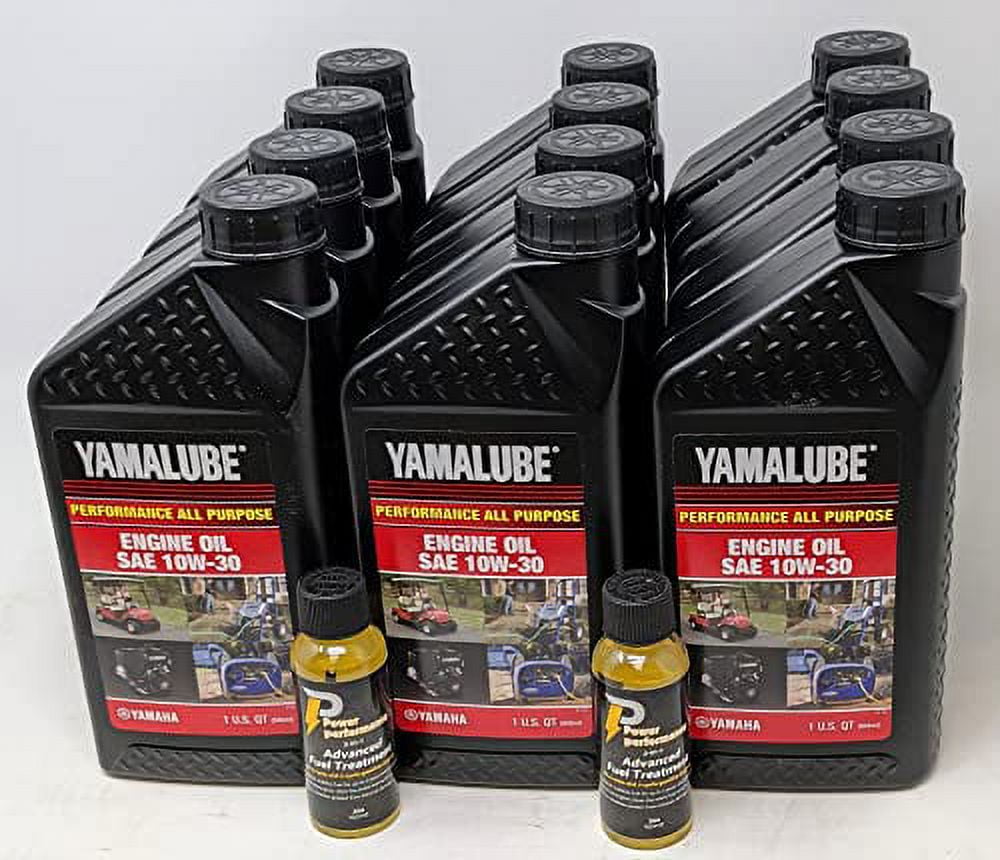YAMAHA LUB-10W30-GG-12 Yamalube Golf Car and Generator Oil 10W-30 - (Case 12 Quarts)