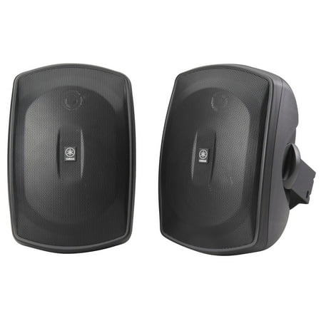 Yamaha - Natural Sound 5" 2-Way All-Weather Outdoor Speakers (Pair) - Black