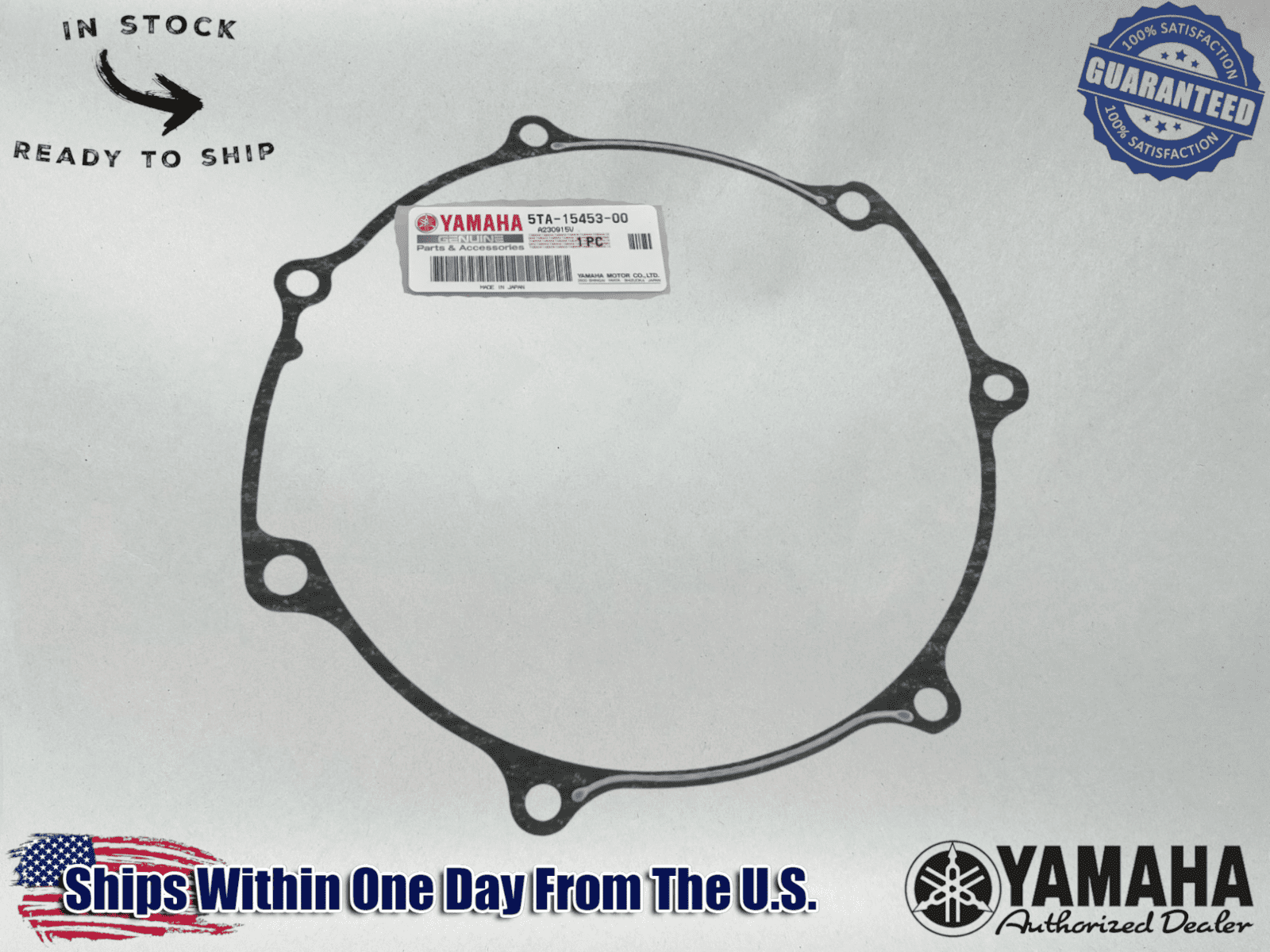 YAMAHA OEM 2004-2013 YFZ450 YFZ 450 RH OUTER CLUTCH COVER GASKET 5TA-15453-00