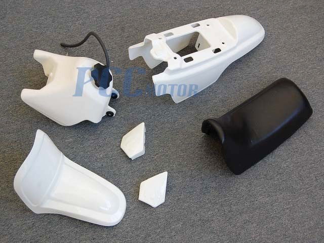 YAMAHA PW50 PW 50 PLASTIC SEAT GAS TANK KIT WHITE PS39