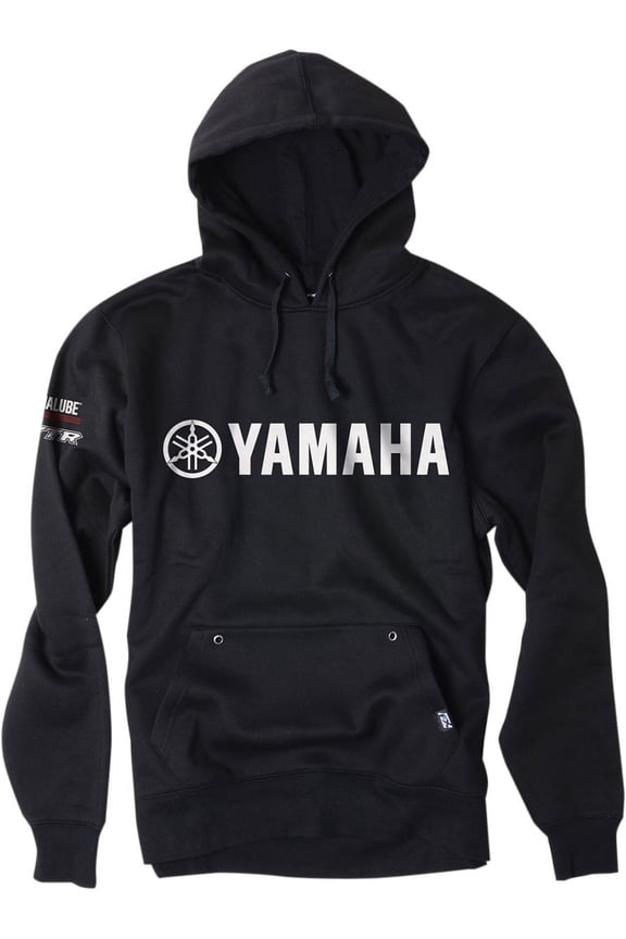 'YAMAHA' Team Pullover Sweatshirt (Black, X-Large)