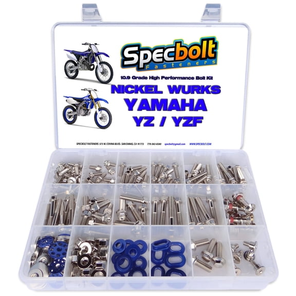 YAMAHA YZ/YZF DRESS UP BOLT KIT NICKEL WURKS