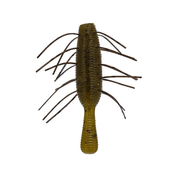 Yamamoto Fuzzy Nuki 3.5" Worm Green Pumpkin Black Flake